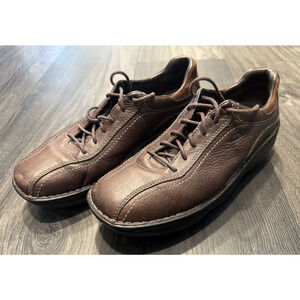 MBT Ajabu Comfort Rocker Walking Shoes 10-10.5 Brown Leather Pain Relief EUC